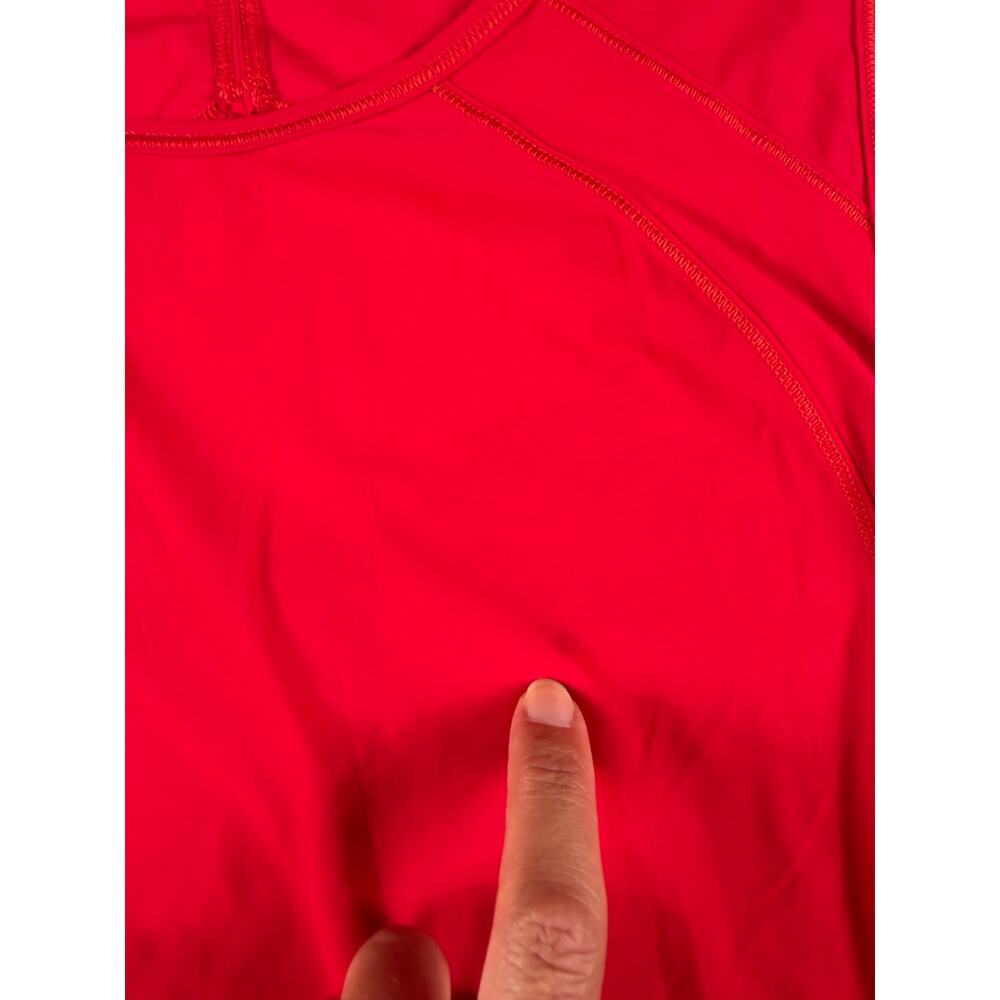 Lululemon Sculpt Tank Size 12 Dark Red Racerback Running Workout Top - Picture 8 of 12